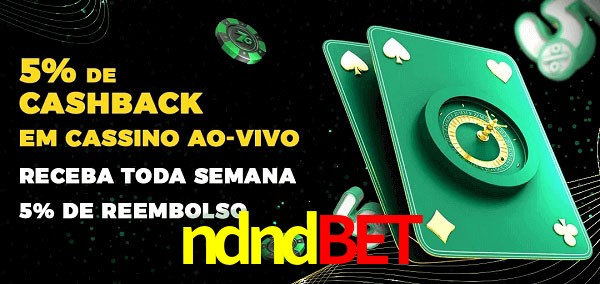 Promoções do cassino ao Vivo ndndbet